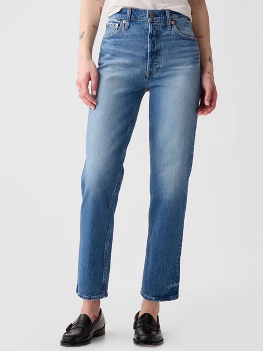 Cheeky Straight High-Rise Jeans